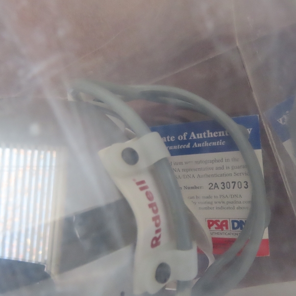 Zach crockett Autograph Mini NFL Riddell Helmet oakland raiders COA - Picture 5 of 5